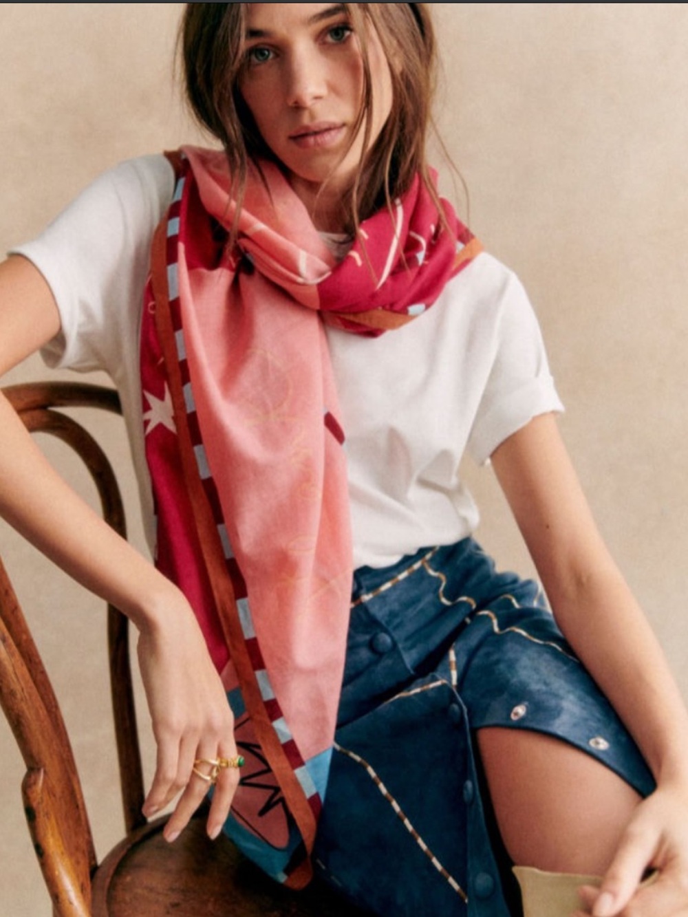 Sezane X Pangea Balthazar Scarf